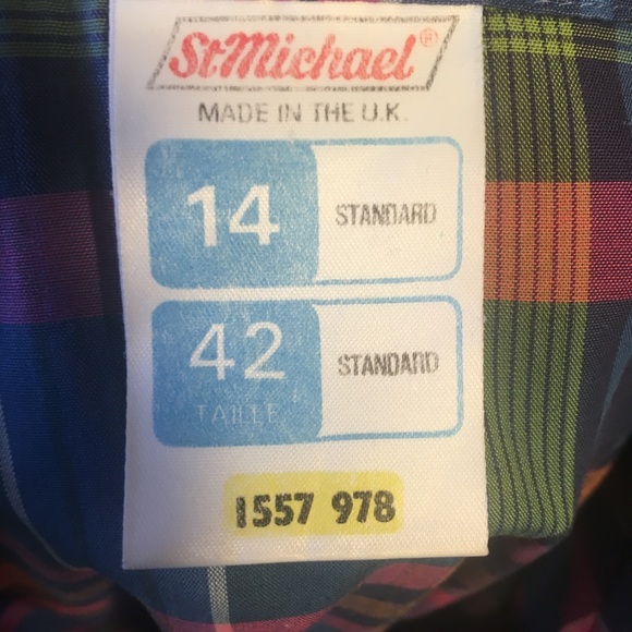 Size 10 Vintage UK Designed Shirt Dress - Picture 4 of 4